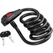 Zabezpieczenia do roweru - Dunlop Zapięcie rowerowe blokada na kluczyk 150cm - miniaturka - grafika 1