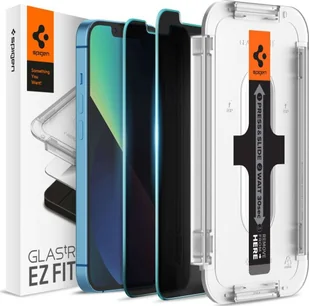 Spigen 2x Szkło hartowane Spigen Glas.tR EZ Fit Privacy do Apple iPhone 13/ 13 Pro - Szkła hartowane na telefon - miniaturka - grafika 1
