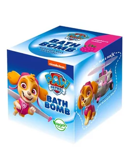 Paw Patrol Psi Patrol Bath Bomb  Malina 165g musująca kula do kąpieli - Kosmetyki kąpielowe dla dzieci - miniaturka - grafika 2