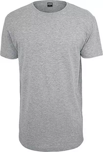 Urban Classics Męski T-shirt Shaped Long Tee jednokolorowy, długi krój koszulka męska w wielu kolorach, rozmiary XS-5XL, szary, XXL - Koszulki męskie - miniaturka - grafika 1