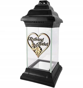 Znicz Kapliczka Szklany Dla Babci Na Dzień Babci Z Napisem Kochanej Babci - Lampiony i znicze - miniaturka - grafika 1