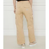 Spodnie damskie - Guess Jeans Spodnie cargo | Relaxed fit - miniaturka - grafika 1