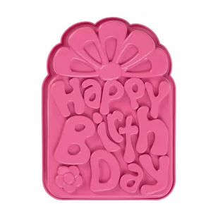 Pavoni PAV - Forma na ciasto/tort HAPPY BIRTHDAY różowy - Formy do ciast - miniaturka - grafika 1