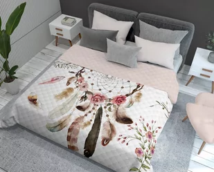 Detexpol Narzuta na łóżko 220 x 240 cm łapacz snów pióra nl192032_20201028133110 - Narzuty - miniaturka - grafika 1