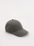 Czapki męskie - Reserved - Bawełniana czapka baseball - oliwkowy - miniaturka - grafika 1