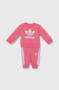 adidas Originals dres niemowlęcy kolor różowy - Dresy i komplety dla dziewczynek - miniaturka - grafika 1