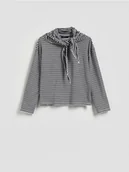 Bluzki damskie - Reserved - Bluzka z chustką - wielobarwny - miniaturka - grafika 1