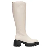 Kozaki damskie - Kozaki Nine West CEO-SUMAYA-01 Écru - miniaturka - grafika 1