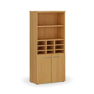 Regały biurowe - Regał sortujący PRIMO WOOD, 1781 x 800 x 420 mm, 9 przegród, buk - miniaturka - grafika 1