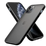 Etui i futerały do telefonów - Etui Cadorabo do Apple iPhone 11 PRO MAX w kolorze czarnym hybrydowe etui ochronne na telefon komórkowy silikon TPU - miniaturka - grafika 1