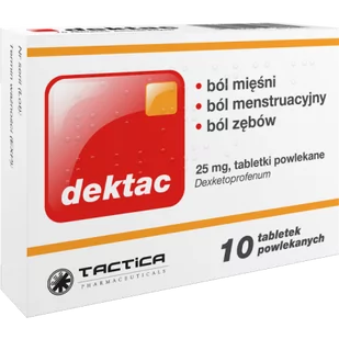 Dektac 0,025 g, 10 tabl. - >>> DARMOWA od 49zł <<< - Leki przeciwbólowe - miniaturka - grafika 1