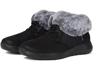 Skechers Damskie botki ON-The-GO Joy Cozy Charm, czarne, 38 EU, Czarny, 38.5 EU - Botki damskie - miniaturka - grafika 1