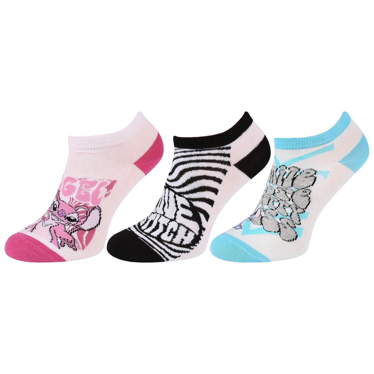 Andzia I Stitch Damskie Skarpetki Krótkie/Stopki 37/42 - 3 Pary Oeko-Tex