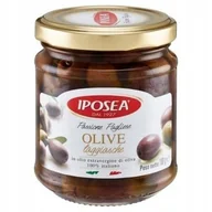 Pasztet i przetwory mięsne - Oliwki drylowane Taggiasche w oliwie z oliwek 180g - Iposea - miniaturka - grafika 1