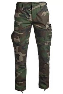 spodnie bojówki US BDU FELDHOSE R/S "SLIM FIT" WOODLAND-L - Spodnie męskie - miniaturka - grafika 1