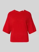 Swetry damskie - Sweter z dzianiny z rękawem o dł. 3/4 model ‘CODY’ - miniaturka - grafika 1