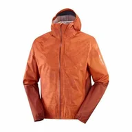 Kurtki i kamizelki sportowe damskie - Kurtka Salomon Bonatti Waterproof Burnt Ochre - miniaturka - grafika 1