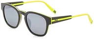 Koszulki i topy damskie - FILA Unisex SFI310V okulary przeciwsłoneczne, Shiny Grey TOP+Yellow, 51, Shiny Grey Top+żółty, 51 - miniaturka - grafika 1