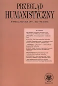 Czasopisma - Przegląd Humanistyczny 3(478)/2022 - książka - miniaturka - grafika 1