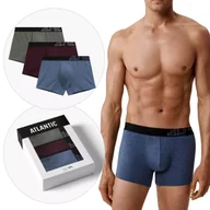 Majtki męskie - BOKSERKI MĘSKIE bawełniane opięte 3MH-226 dopasowane Atlantic *XL - miniaturka - grafika 1