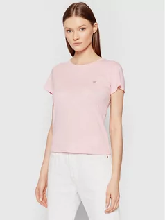 Koszulki i topy damskie - Guess T-Shirt Logo Baby W0GI64 R9I50 Różowy Regular Fit - grafika 1