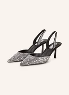 Czółenka - Steve Madden Czółenka Z Odkrytą Piętą Verged Z Ozdobnymi Kamykami schwarz - miniaturka - grafika 1