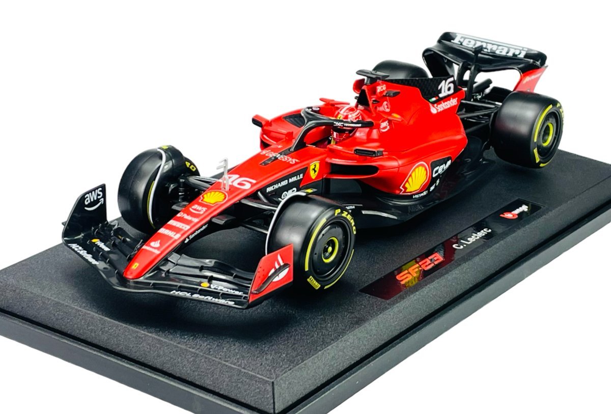BBURAGO FERRARI RACING 2023 F1 SF-23 #16 CHARLES LECLERC 1:18 16812
