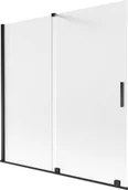 Parawany nawannowe - Mexen Velar parawan nawannowy 2-skrzydłowy rozsuwany 160 x 150 cm, szron, czarny - 896-160-000-31-70 - miniaturka - grafika 1