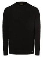 Swetry męskie - Superdry Sweter męski Mężczyźni Bawełna czarny marmurkowy, S - miniaturka - grafika 1