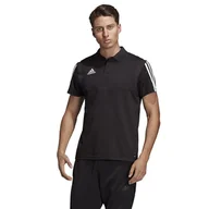 Koszulki sportowe męskie - Koszulka piłkarska męska adidas Tiro 19 Cotton Polo - miniaturka - grafika 1