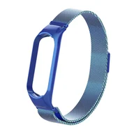Akcesoria do pulsometrów i zegarków sportowych - Granatowa Bransoleta Pasek Milanese Do Xiaomi Mi Band 5 - miniaturka - grafika 1