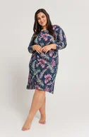 Piżamy damskie - KOSZULA TARO 3014 VIVIAN AW24 XXL- (kolor granat, rozmiar 3XL) - miniaturka - grafika 1
