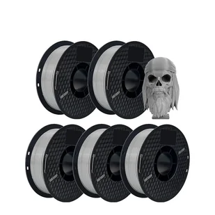 filament do drukarek 3D, tworzywo PETG 5KG, kolor czarno-biały, szary - Filamenty i akcesoria do drukarek 3D - miniaturka - grafika 1