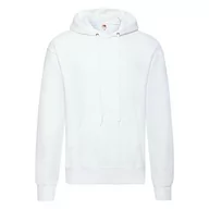 Bluzy męskie - Bluza męska z kapturem Hooded Sweat Fruit of the Loom - Biały L - miniaturka - grafika 1