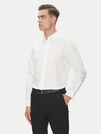 Koszule męskie - Calvin Klein Koszula LV04LB148G Biały Slim Fit - miniaturka - grafika 1