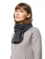 Apaszki i szaliki damskie - Jack Wolfskin Unisex KASKADEN Scarf szalik polarowy, Ebony, ONE Size, hebanowy, jeden rozmiar - miniaturka - grafika 1