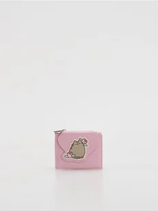Reserved - Portfelik Pusheen z imitacji skóry - brudny róż - Portfele - miniaturka - grafika 1