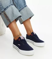 Trampki damskie - Granatowe damskie trampki na grubej podeszwie CROSS JEANS-37 - miniaturka - grafika 1