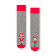 Skarpetki męskie - Skarpety 136-106 Melanż Szary (Rozmiar 44/46) - miniaturka - grafika 1