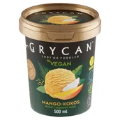 Lody i desery lodowe - Grycan Vegan Lody mango-kokos 500 ml - miniaturka - grafika 1