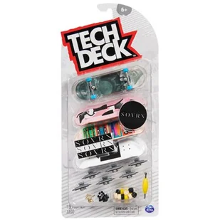 Mały Zestaw Tech Deck kolorowe deskorolki fingerboard 4-pak Sovrn + naklejki 6+ - Samochody i pojazdy dla dzieci - miniaturka - grafika 1