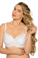 Biustonosze - Gaia 281 Kate Biustonosz usztywniany, białe romby - miniaturka - grafika 1