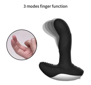 boss of toys Wibrator-Silicone Massager USB 7 Function + Pulsator / Heating - Masażery prostaty - miniaturka - grafika 3