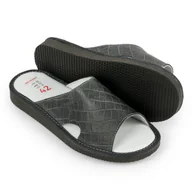 Kapcie męskie - Ireshoes Kapcie męskie na lato kozia skóra r.45 - miniaturka - grafika 1