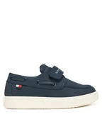 Buty dla chłopców - Tommy Hilfiger Półbuty Low Cut Velcro T1B4-34340-0315 M Granatowy - miniaturka - grafika 1