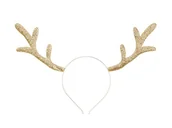 Pozostałe akcesoria świąteczne - PartyDeco Opaska Renifer, złoty, 34.5x22cm OP10-019 [16616763] - miniaturka - grafika 1