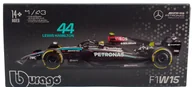 Samochody i pojazdy dla dzieci - Bolid F1 Mercedes AMG W15 E Perf Petronas Hamilton #44 KASK BBurago 1:43 - miniaturka - grafika 1