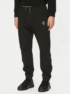 Armani Exchange Spodnie dresowe XM000230 AF10818 UB001 Czarny Regular Fit - Spodnie sportowe męskie - miniaturka - grafika 1