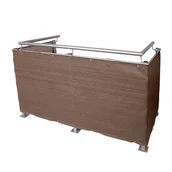 Ogrodzenia - Osłona ogrodzeniowa, 75x600 cm, brązowa - miniaturka - grafika 1