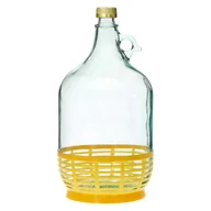 Domowy wyrób alkoholu - Gąsior Dama z zakrętką i koszem - 5 L - miniaturka - grafika 1